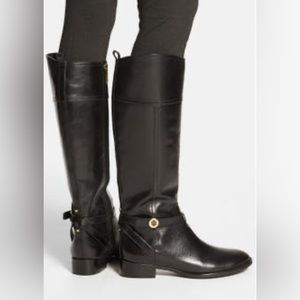 Tory Burch Black Riding Boots size 6